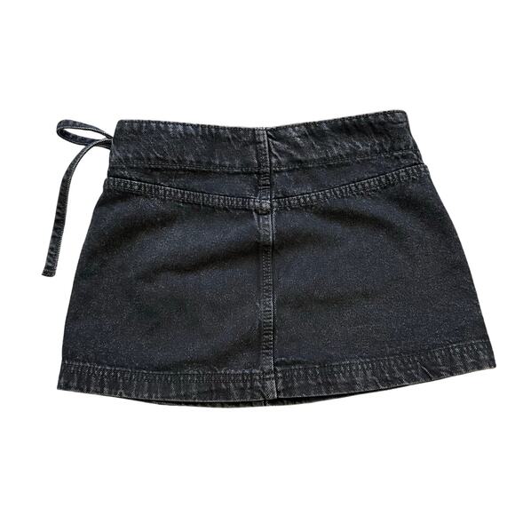 COTTON ON Women's Denim Wrap Skirt Size 4 In Dark Wash - Picture 2 of 9
